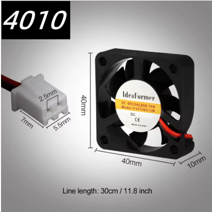 Ventilateur de Refroidissement 5V 40×40×10 mm (4010)