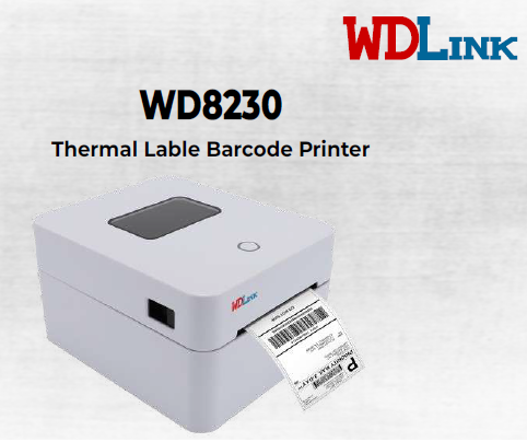 Imprimante Thermique d’Étiquettes & Codes-Barres WD8230 – 104 mm – 203 DPI au Maroc | SmartDS