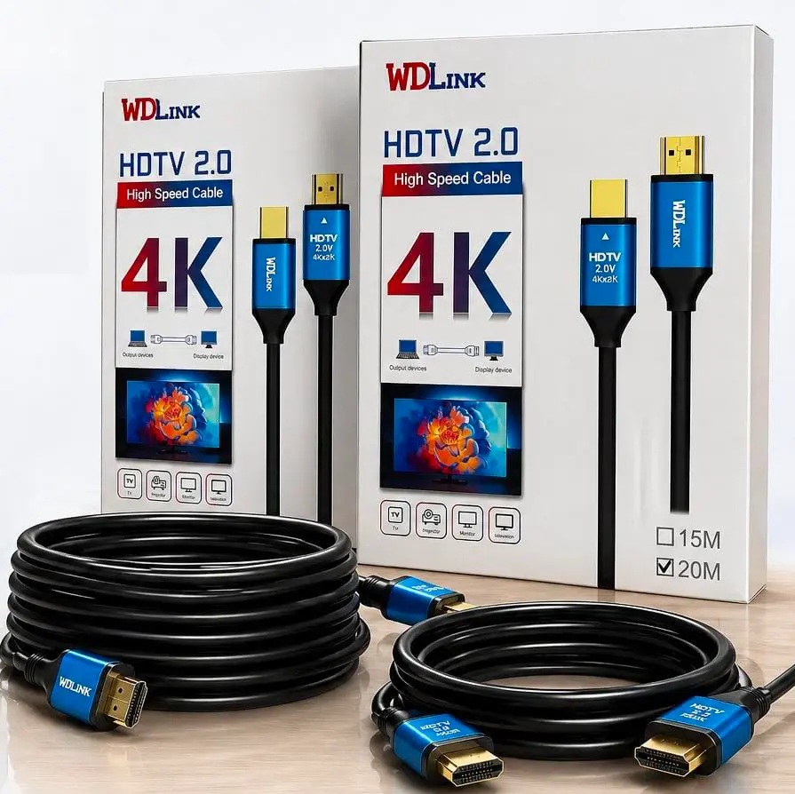 Câble HDMI 2.0 4K WDLINK – Haute Vitesse – Jusqu’à 18 Gbps (5M) au Maroc | SmartDS